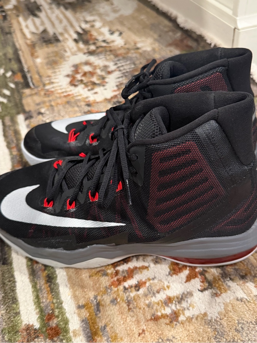 Nike Air Max Audacity 2016 Red & Black Basketball Shoes 843884-003 Mens Sz 10
